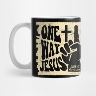 One Way Jesus Vintage Mug